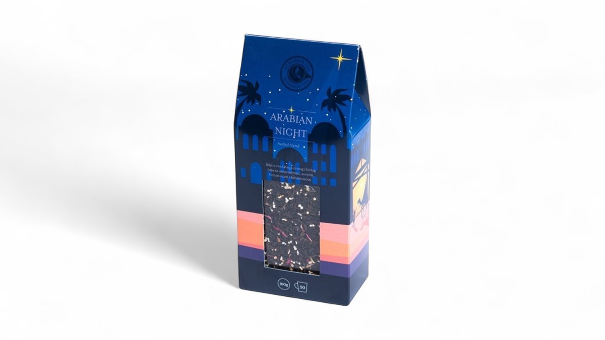 68713c9c674981ac30f93981 Schargo Tea Arabian Night krupno sečen čaj 100g - Slika 1