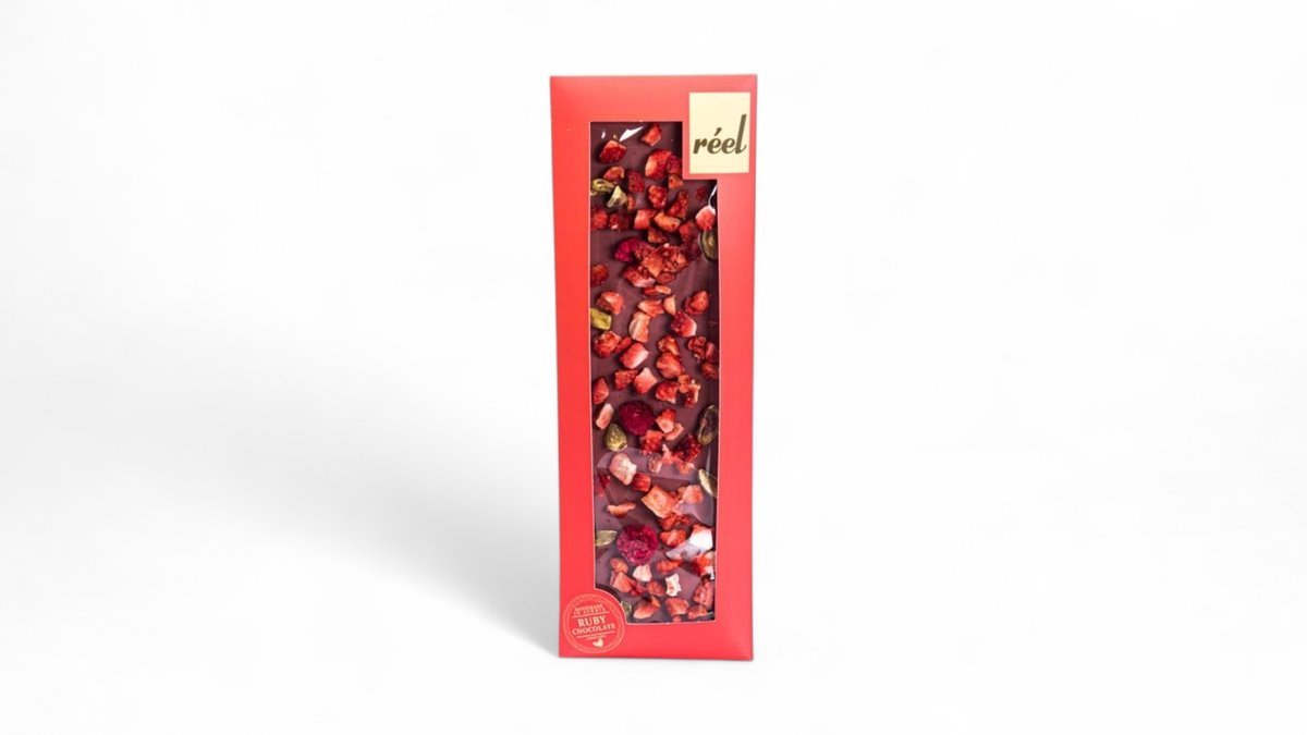 68727a64674981ac30f93cfe Reel Ruby čokolada 115g - Slika 1