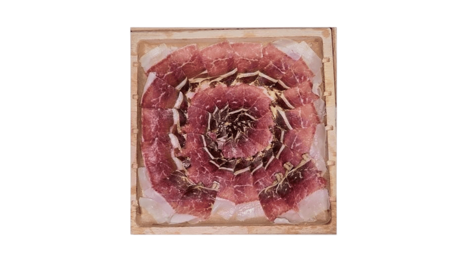 68f7b80b94476edc306e6451 Zdrava Farma Svinjski Pršut sa daskom 50g - Slika 1