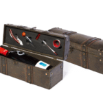 Vinski Set u Drvenoj Kutiji - BAROC